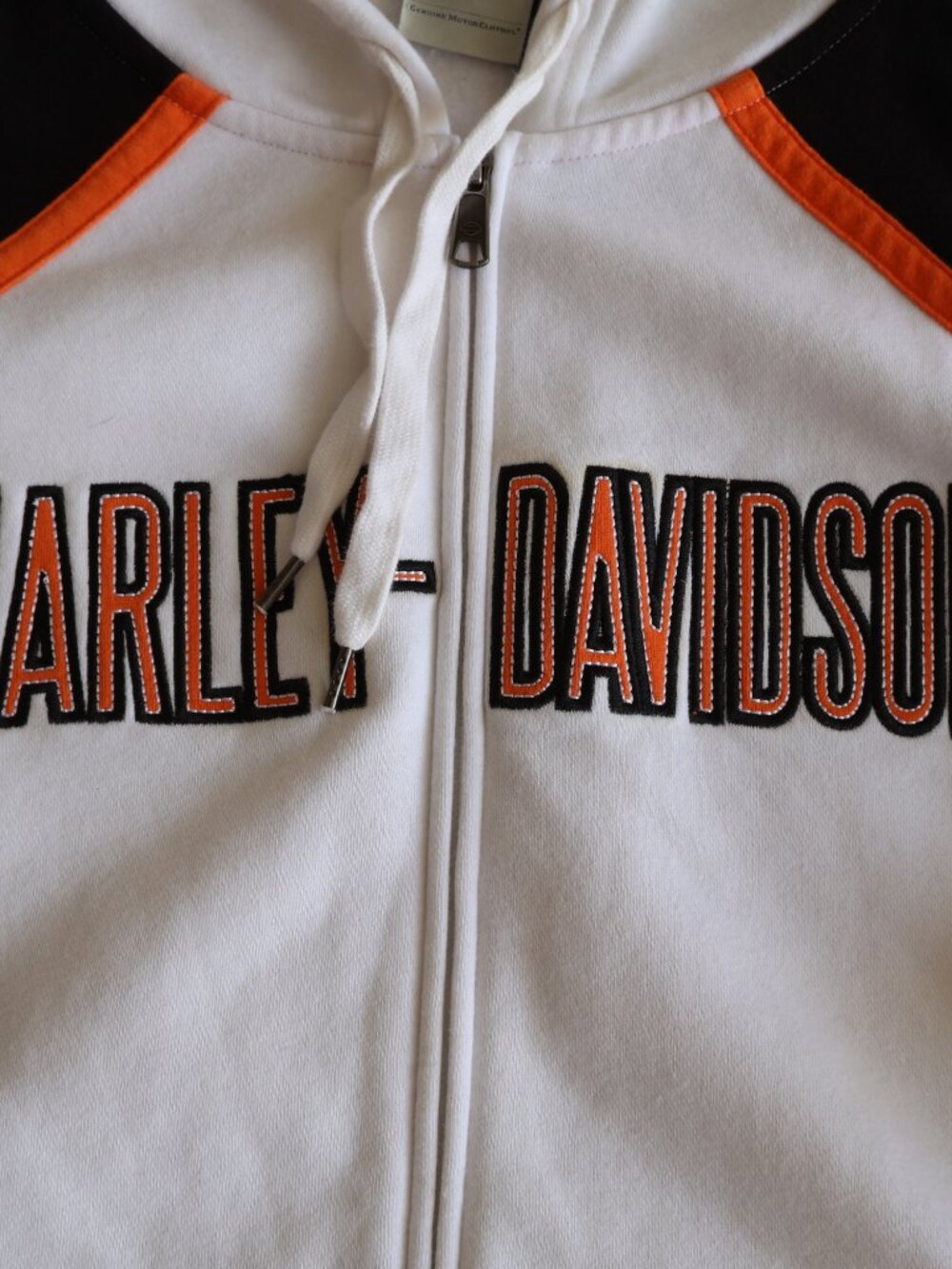 Harley Davidson Full Zip Colorblock Hoodie Women's 2X Patches Streetwear - Picture 3 of 9
